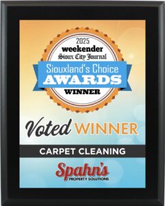 Siouxland's Choice award winner for best carpet cleaning